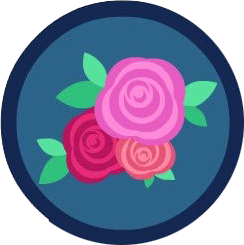 Badge for Floral Heart
