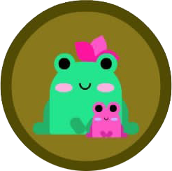 Badge for Frog-tastic Mom