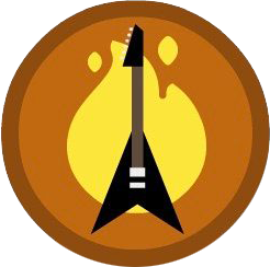 Badge for Rock 'n' Roll