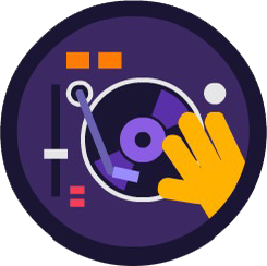 Badge for Time for Techno