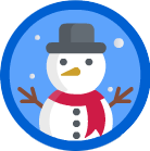 Badge for Snowman