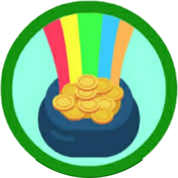 Badge for Lucky Coins!
