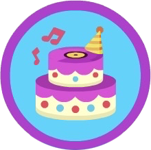 Badge for Party Cake