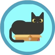 Badge for Cat In Box