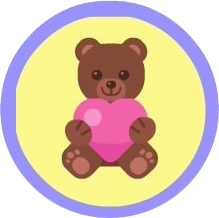 Badge for Caring Bear